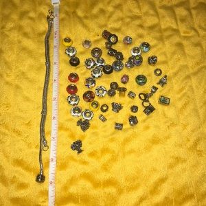 Pugster Charm Bracelet & charms.